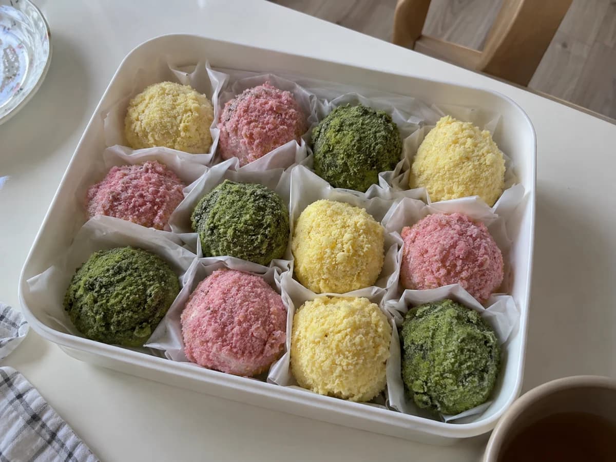 도시락에 담아 본 삼색경단